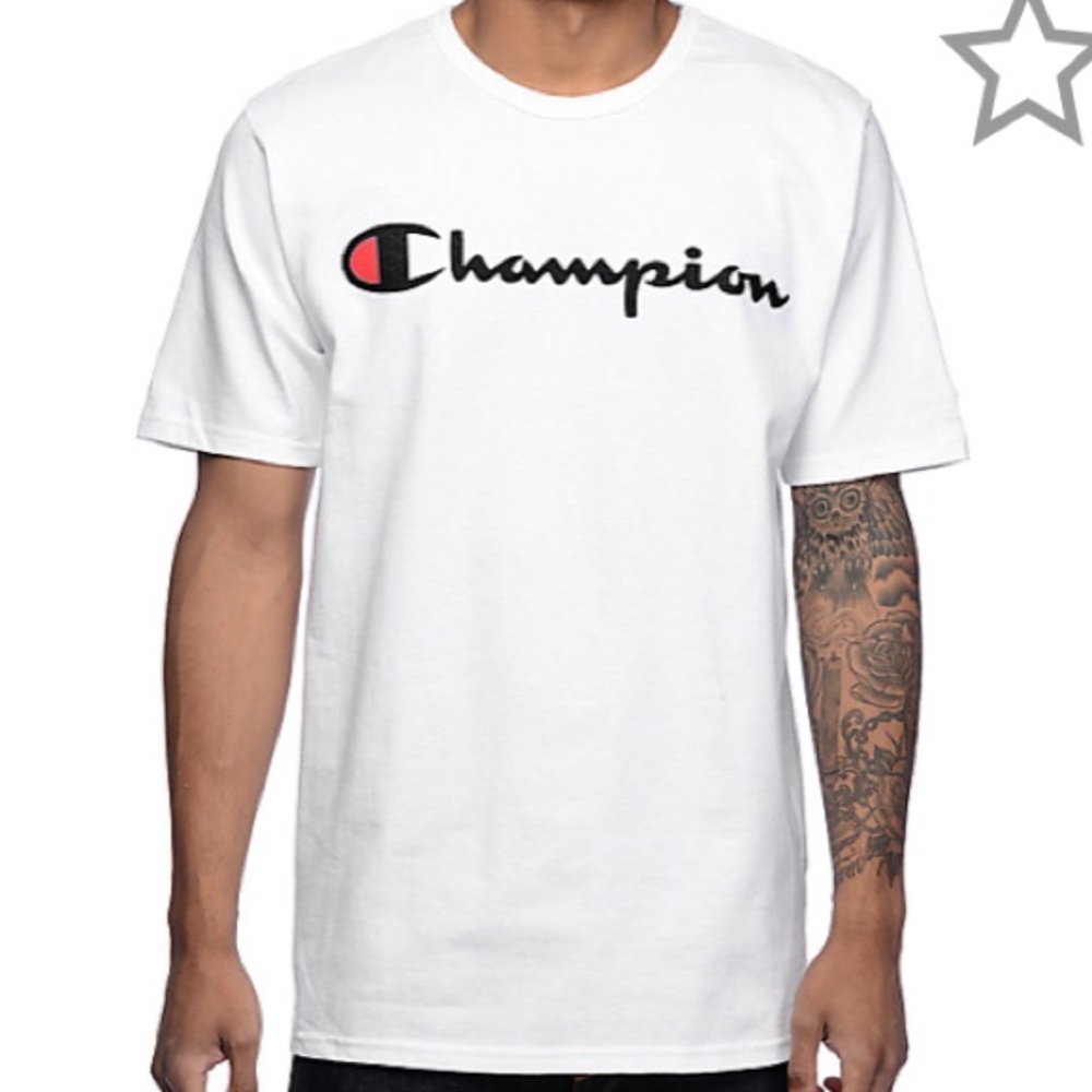 Champion Logo White T-Shirt